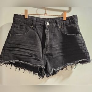 Black Denim Women's Shorts Size 6 / M